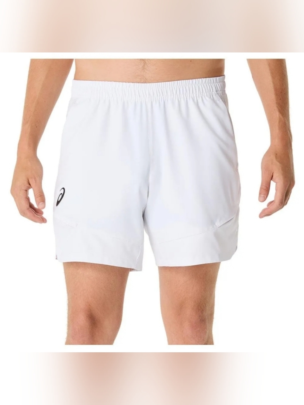 Asics  Men's Match 7 Inch Tennis Short Brilliant White Sz  L